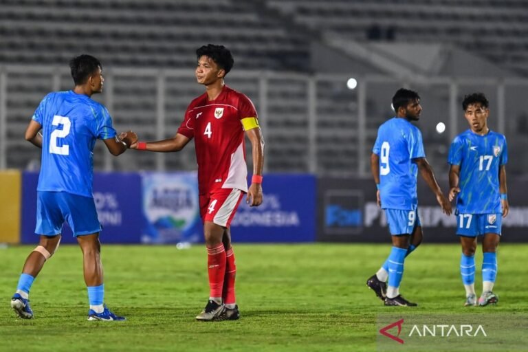 Timnas Indonesia U-23 Kalah 1-2 dari India dalam Pertandingan Uji Coba Perdana